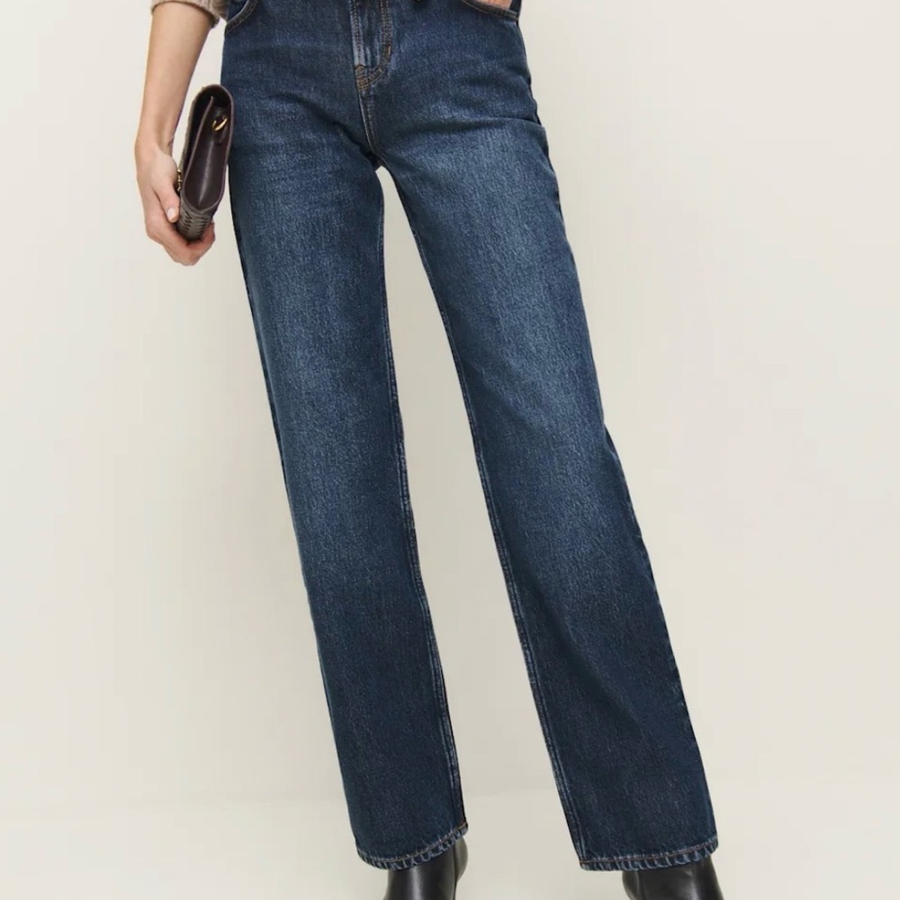 Reformation Abby Low Rise Straight Jeans